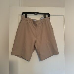 Peter Millar Salem Performance Short - Khaki - Size 32 - Worn once